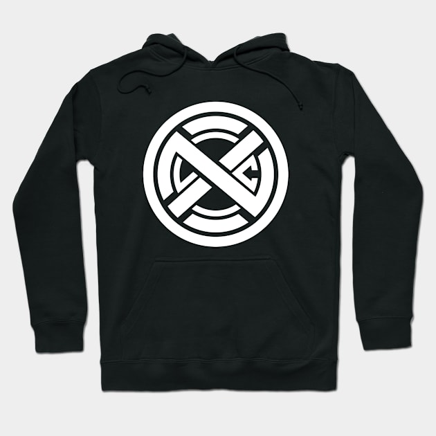 XLNC Logo Large White Hoodie by XLNC Merch